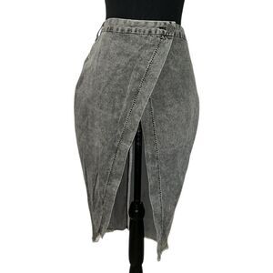 Revolve One Teaspoon Gray Wrap Skirt(Size Small)